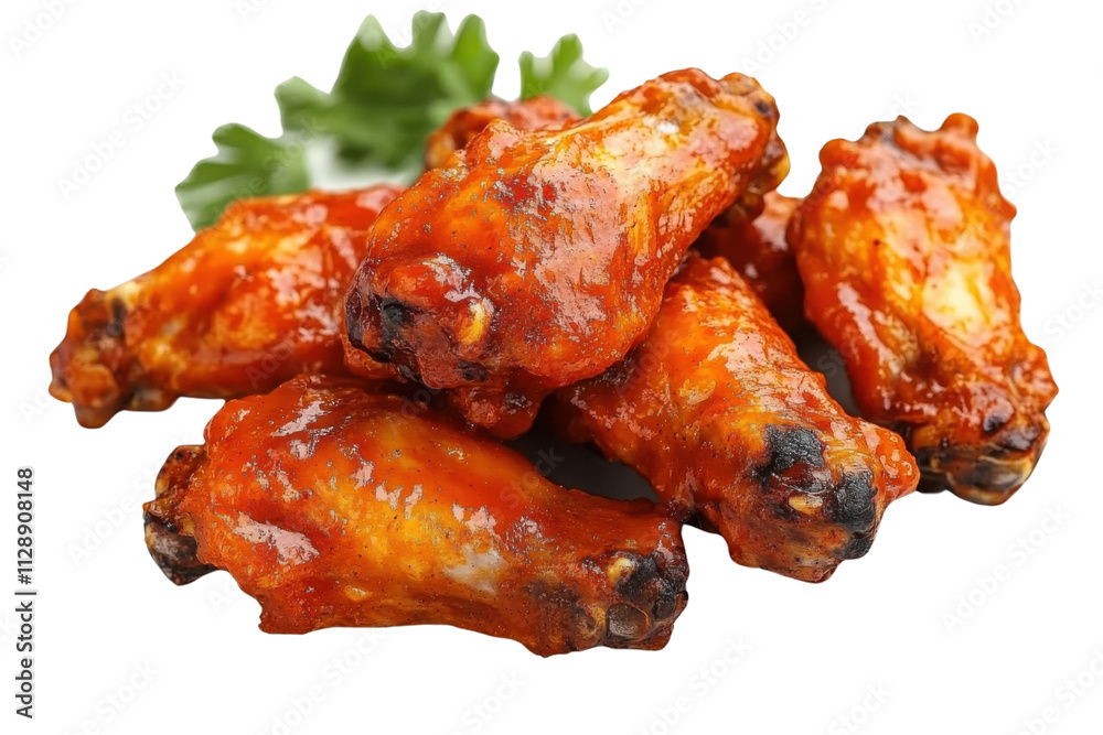 buffalo chicken wings isolated on white buffalo chicken wings isolated on white