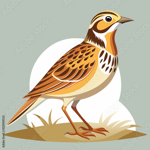 "Generative AI Vector & Line Art Lark Bird Design - Digital Graphics for Creatives"