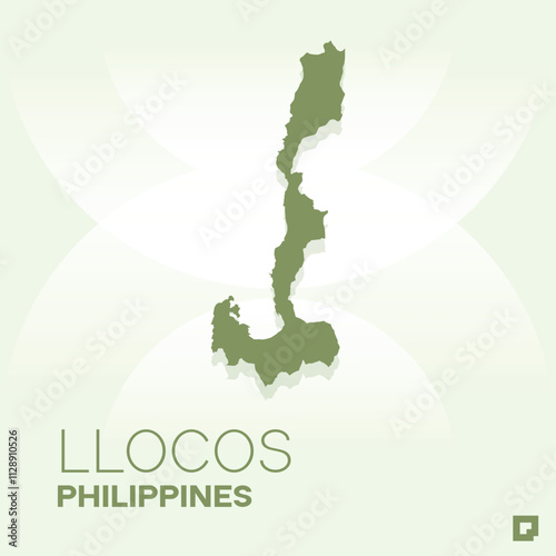 Ilocos vector map, Vector map of Ilocos, editable eps, AI files, Vector illustration of Ilocos vector map photo