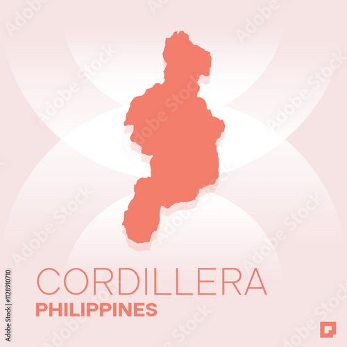 Cordillera vector map, Vector map of Cordillera, editable eps, AI files, Vector illustration of Cordillera vector map