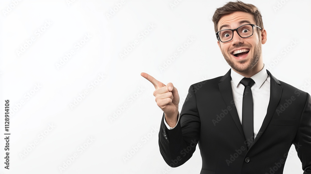 Consultant Excitedly Explaining Unique Solution with Gesture and Engaging Expression Consultant Excitedly Explaining Unique Solution with Gesture and Engaging Expression