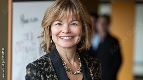 Wallpaper Mural Professional Woman Presenting Marketing Strategy in Modern Corporate Environment Torontodigital.ca