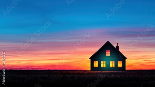 House in Sunset Field