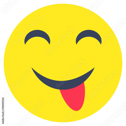 A unique vector design of drooling face