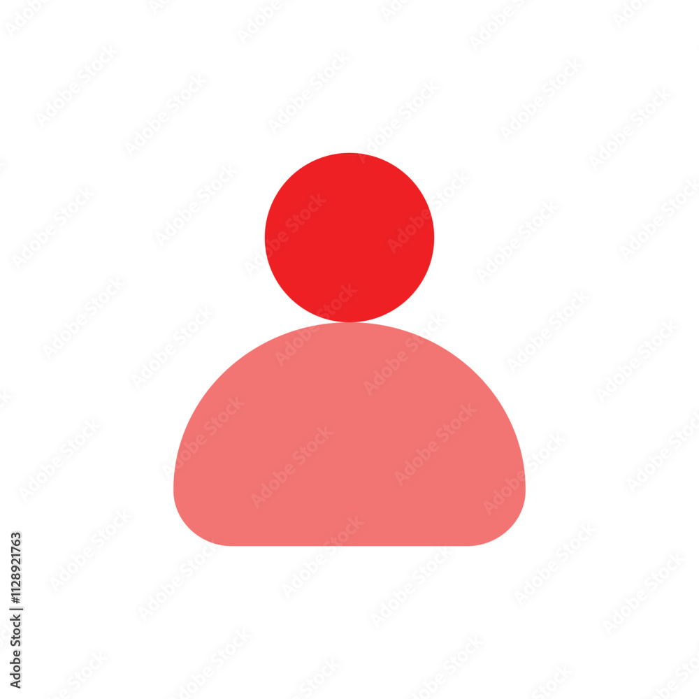 Simple Pixelated Icon Depicting a Human Figure Simple Pixelated Icon Depicting a Human Figure