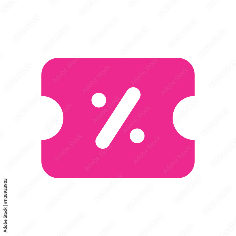 Abstract pink rectangular shape with small dark dots in the center. Abstract pink rectangular shape with small dark dots in the center.