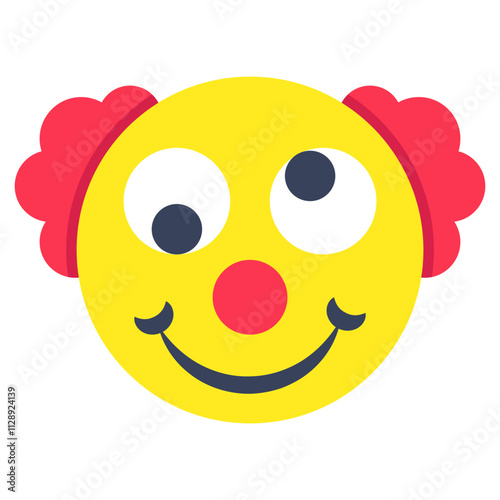 Perfect design icon of clown face