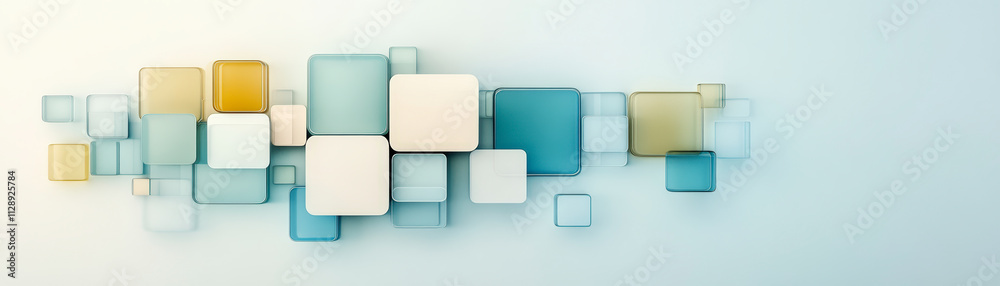 A collection of overlapping, translucent squares in various soft colors, creating a minimalist abstract design on a light gradient background. A collection of overlapping, translucent squares in various soft colors, creating a minimalist abstract design on a light gradient background.