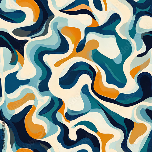 Abstract art background with seamless pattern