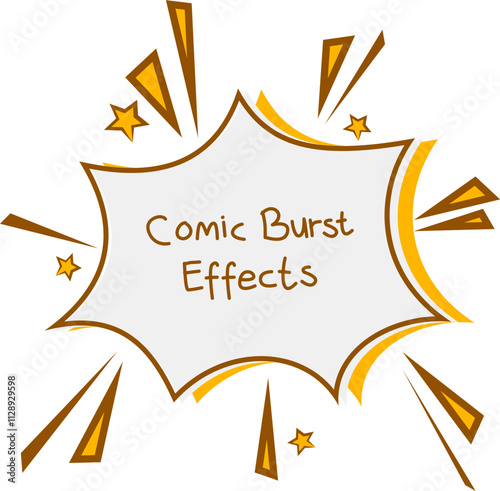Comic burst effect