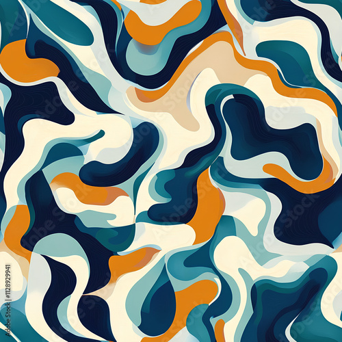 Abstract art background with seamless pattern