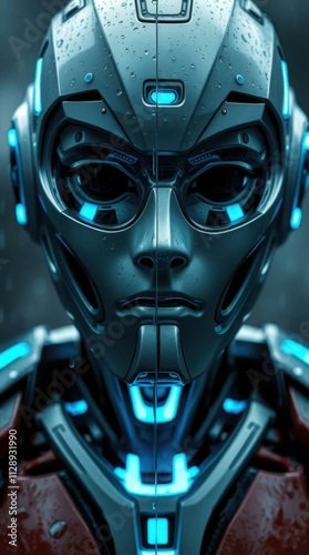 Futuristic Humanoid Robot  photo