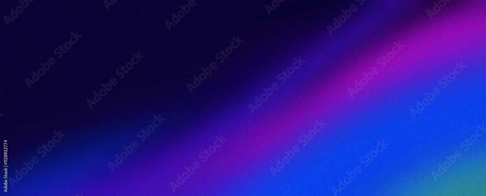Fototapeta premium Abstract grainy background, header design, gradient shape, vibrant colors, cover design, blank banner,