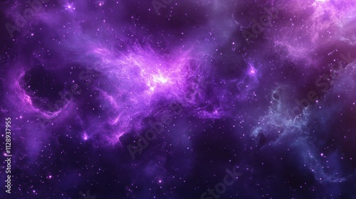 Wallpaper Mural Cosmic Colorful Nebula in Deep Space with Bright Stars and Gas Torontodigital.ca