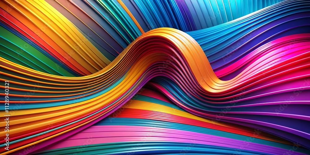 Dynamic 3D Lines Pattern - Abstract Composition with Three-Dimensional Effect for Trendy Backgrounds, Templates, Presentations, and Modern Design Elements Dynamic 3D Lines Pattern - Abstract Composition with Three-Dimensional Effect for Trendy Backgrounds, Templates, Presentations, and Modern Design Elements