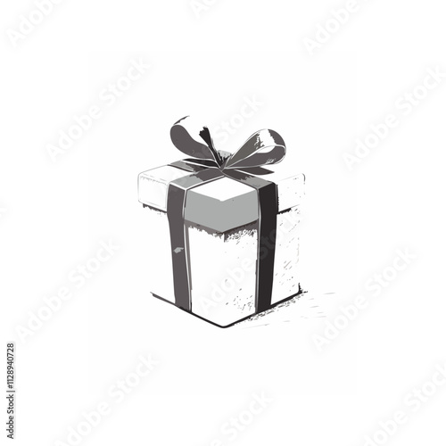 Christmas Gift Present Sketch Celebration Decoration Winter Event Festival of X-Mas
