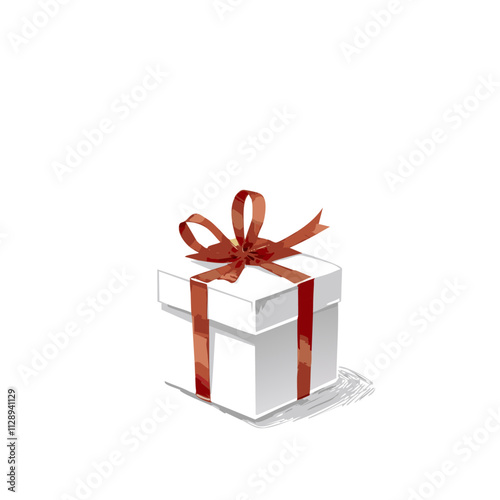 Christmas Gift Present Sketch Celebration Decoration Winter Event Festival of X-Mas
