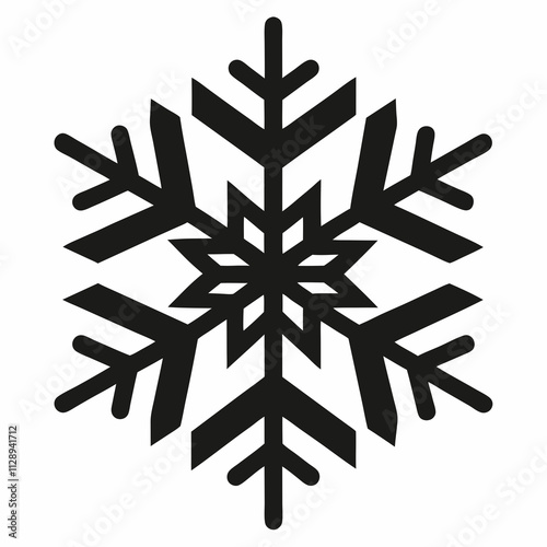 snowflake icon vector design on white background