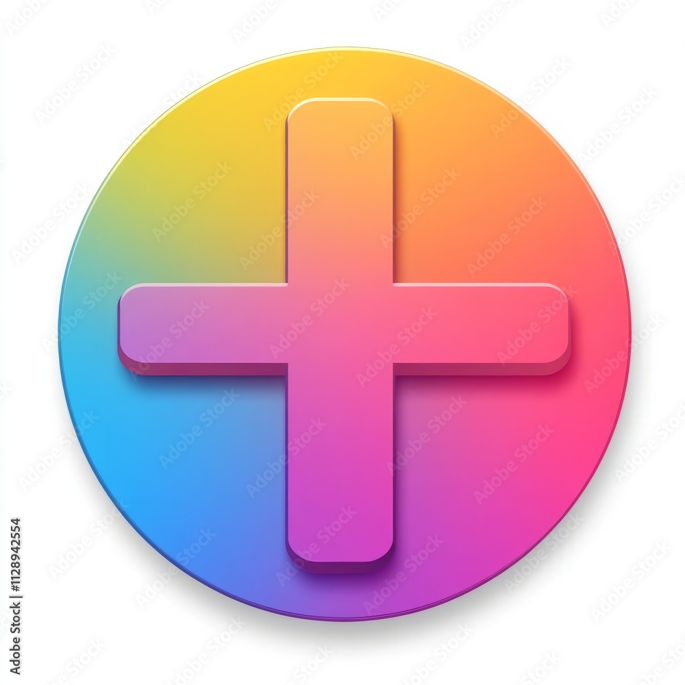 Obraz premium Vibrant Plus Icon Design