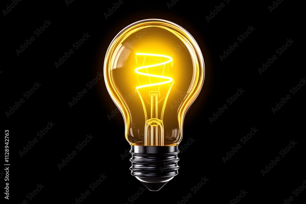 A minimalist depiction of a light bulb, glowing with faint, clean lines representing the flow of electricity A minimalist depiction of a light bulb, glowing with faint, clean lines representing the flow of electricity