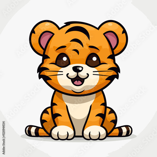 Tiger cartoon illustration