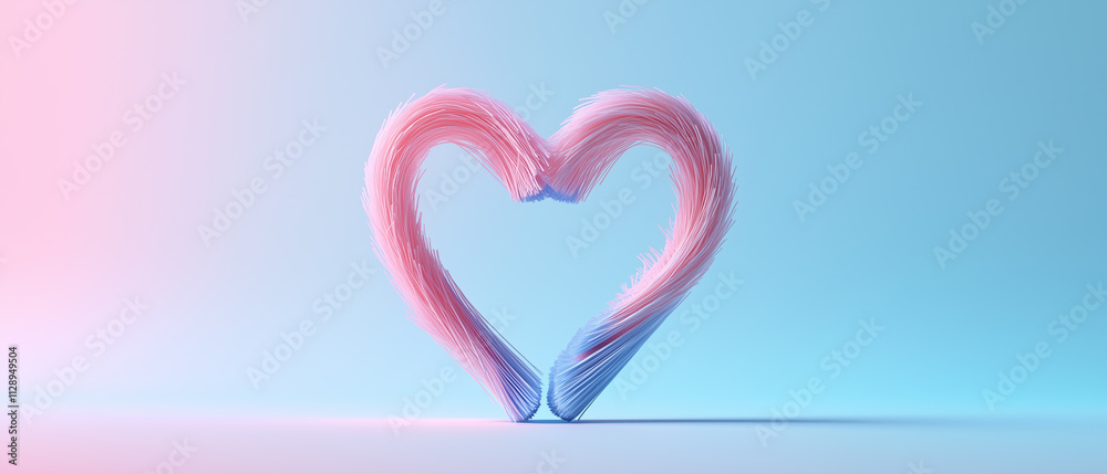 Abstract Pastel Heart.