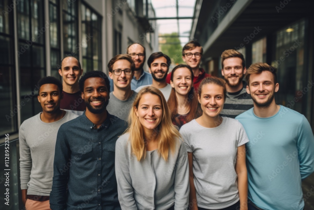Group portrait of a diverse group of office coworkers Group portrait of a diverse group of office coworkers