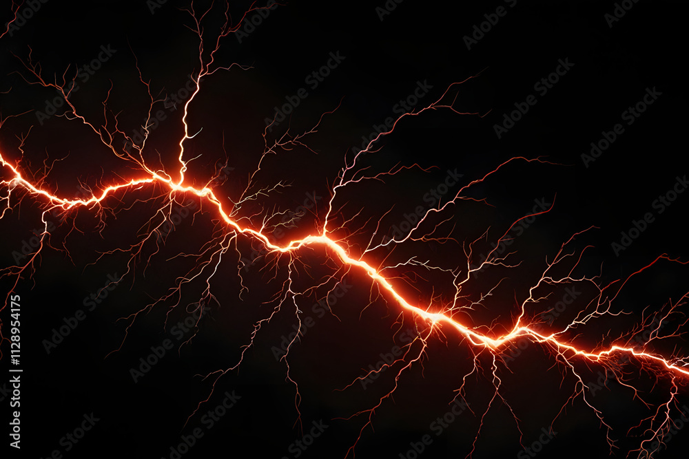 Natural lightning phenomena include red lightning bolts. Natural lightning phenomena include red lightning bolts.