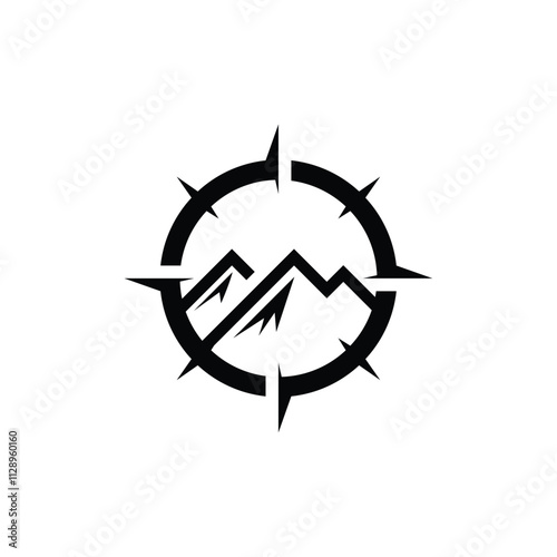 mountain adventure logo symbol vector illustration design