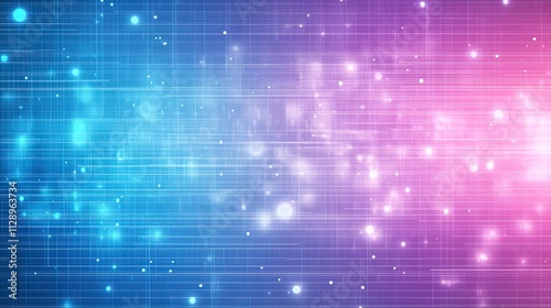 Wallpaper Mural futuristic gradient background for an AI conference banner, featuring smooth transitions between shades of deep blue, vibrant purple, and soft pink. Torontodigital.ca