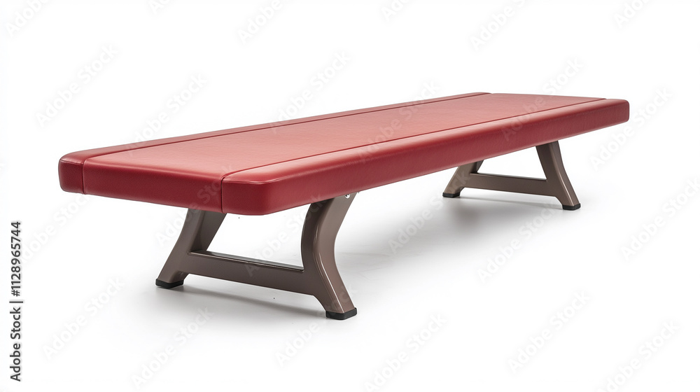 Vaulting table used in gymnastics, isolated in white background Vaulting table used in gymnastics, isolated in white background