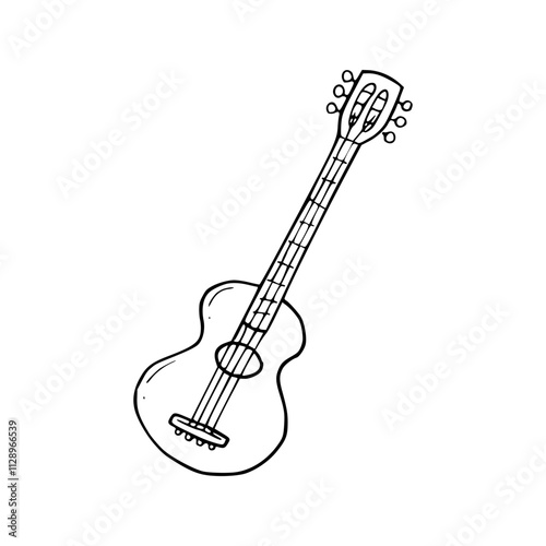 acoustic guitar vector illustration