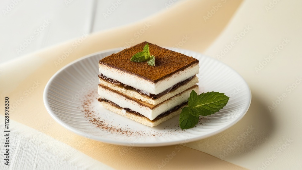 piece of cake with cream piece of cake with cream
