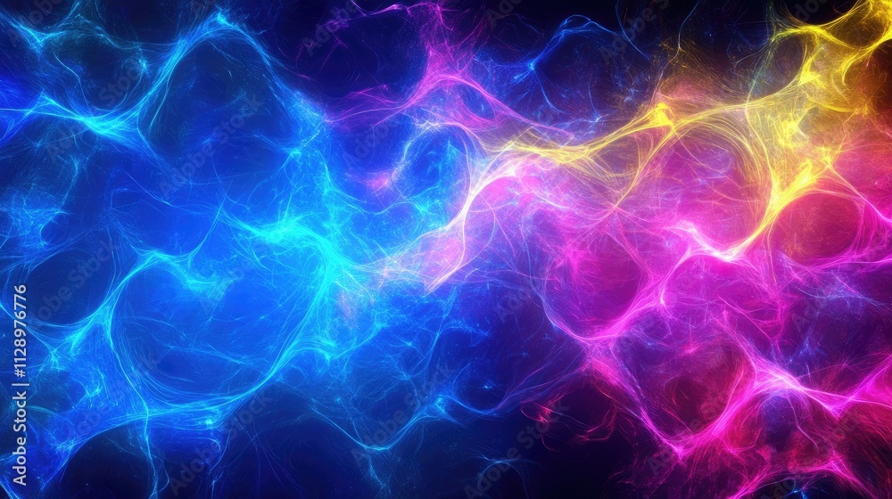 Neon abstract patterns pulsating with energy Neon abstract patterns pulsating with energy