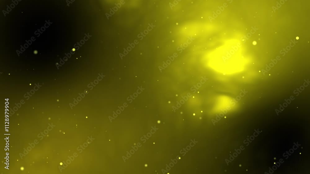 dark yellow background with smoke, elegant abstract gradient backgrounds particle glitter copy space HD video digital rendering animation, website, live desktop and wallpaper