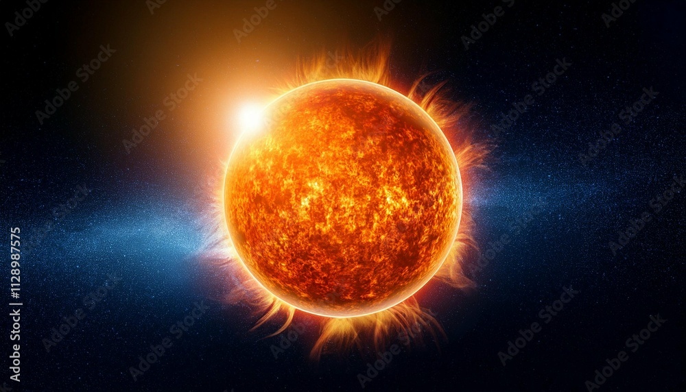 the sun from space on a dark background the sun from space on a dark background