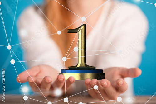 award gold winner first pla...