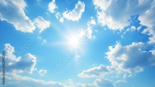 Mesmerizing Bright Sky Background with Cloudy Atmosphere
