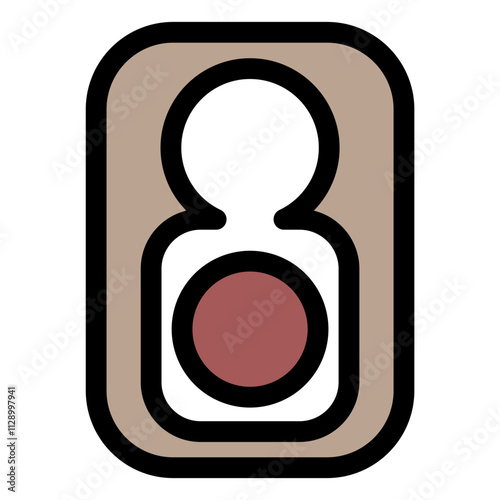 Shooting training target symbol - Military icon.