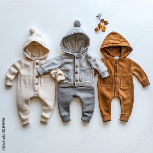 Organic cotton and fleece combine to create delightful, cozy outfits that toddlers will love to wear every day photo