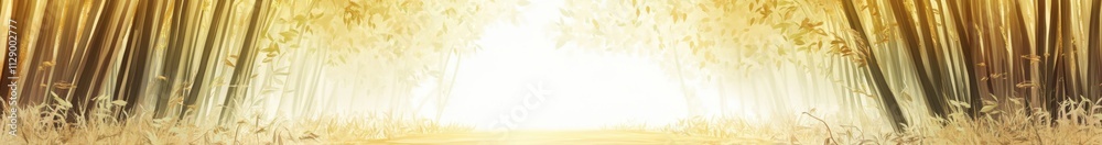 Whispers of Serenity in Golden Bamboo Thicket Shadows Whispers of Serenity in Golden Bamboo Thicket Shadows