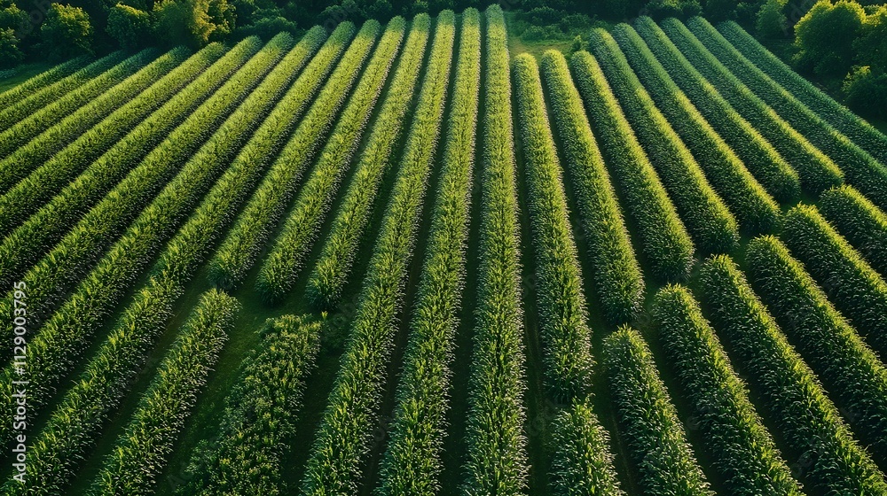rows of plantation rows of plantation