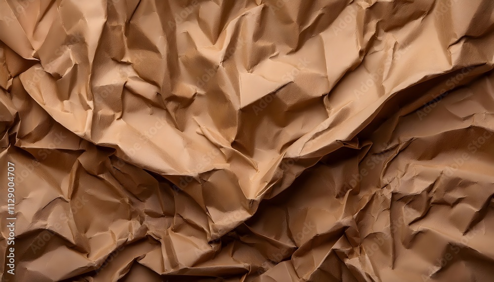 Brown crumpled paper texture background. Craft dark paper wallpaper Brown crumpled paper texture background. Craft dark paper wallpaper