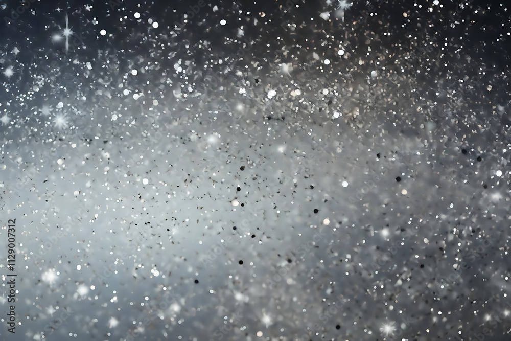 Abstract silver and grey glitter bokeh background. Abstract silver and grey glitter bokeh background.