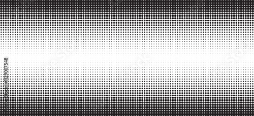 Halftone gradient texture vector illustration - dotted polka dot background with grunge overlay.
