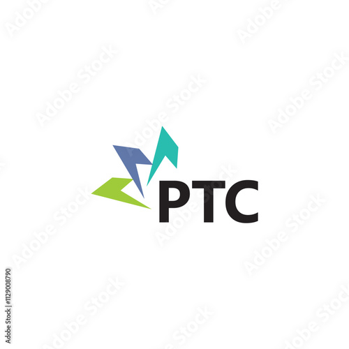 PTC letter logo design on white background. Creative  modern PTC letter logo design. Vector design.