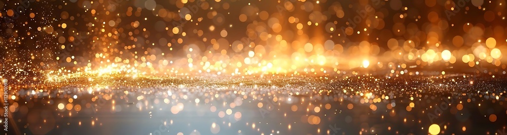 Sparkling golden bokeh lights abstract background. Sparkling golden bokeh lights abstract background.