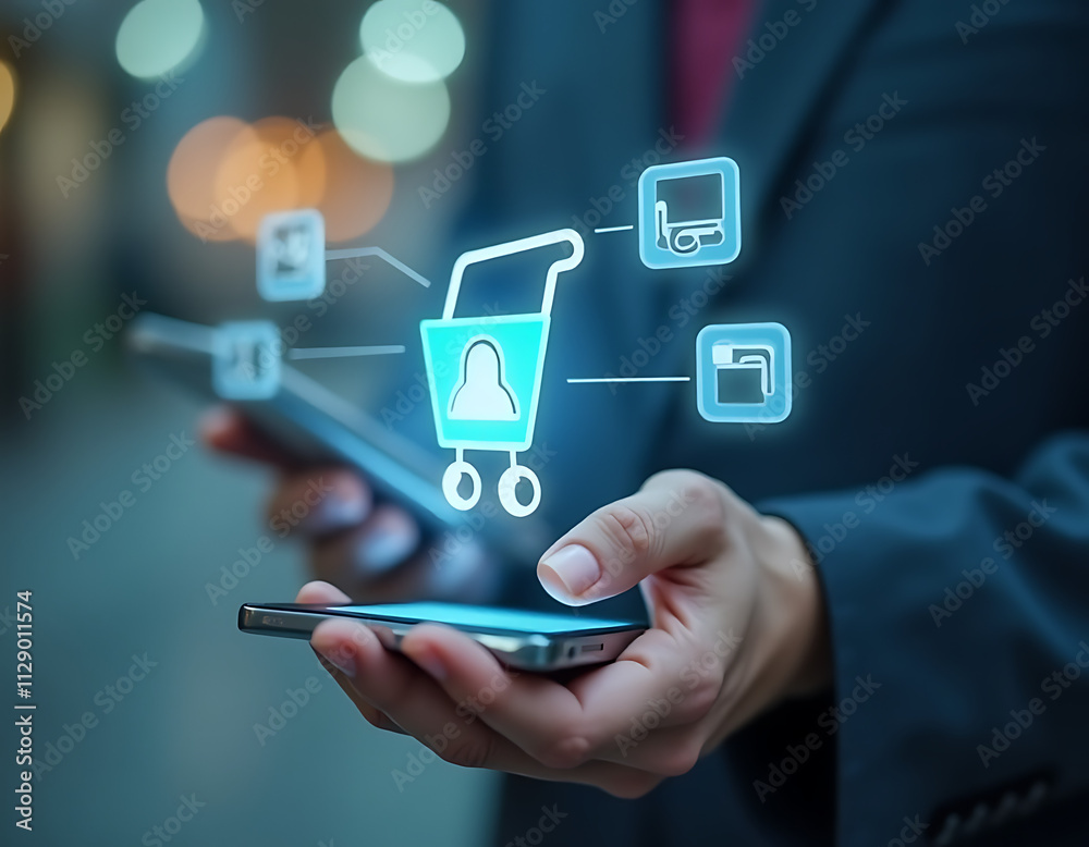 ine shopping concepts involve using a smartphone to browse and purchase products from a marketplace through a secure ordering process on the web._00001_ ine shopping concepts involve using a smartphone to browse and purchase products from a marketplace through a secure ordering process on the web._00001_