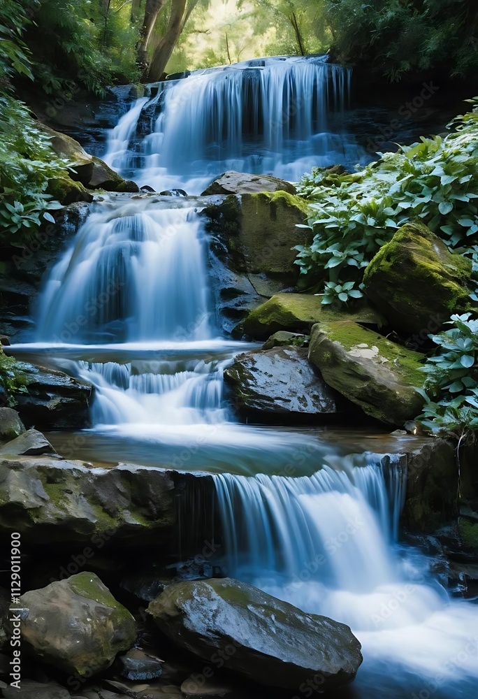 Obraz premium waterfall in the forest