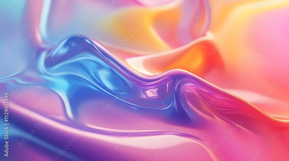 Abstract Colorful Liquid Swirls and Waves Design Abstract Colorful Liquid Swirls and Waves Design